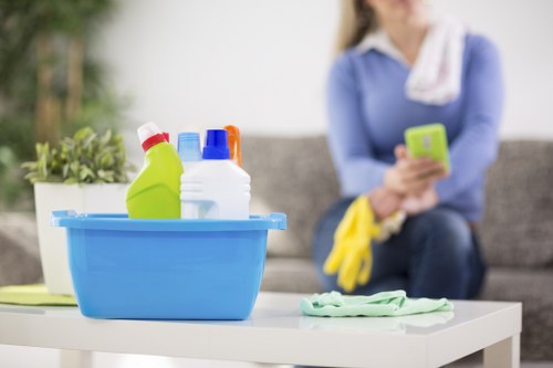 Professional gutter cleaning tools used on a local home