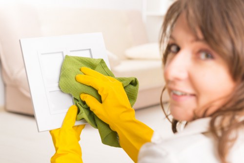 Carpet cleaning process in a Barnes commercial office space